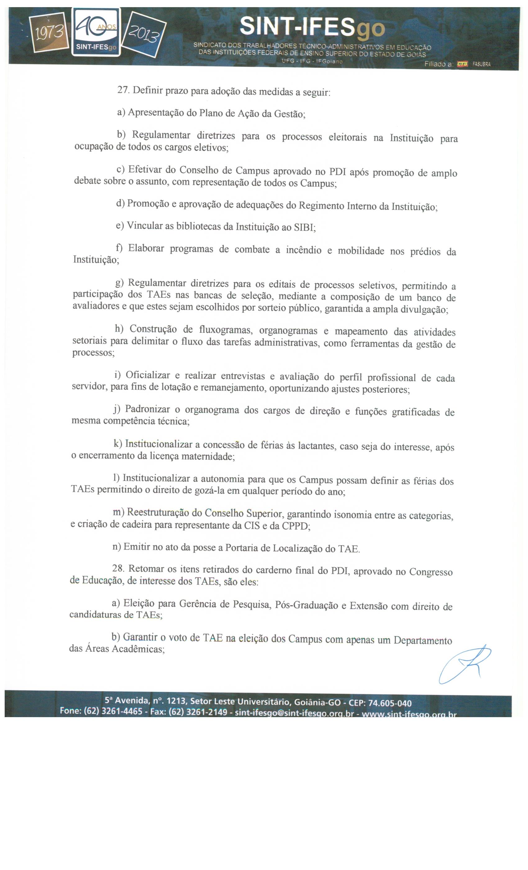 RELATO DA REUNIÃO DE NEGOCIAÇÃO COM A REITORIA DO IFG, Pag8